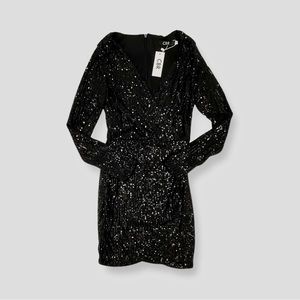COPY - CBR Exclusive Selection black sequence mini dress